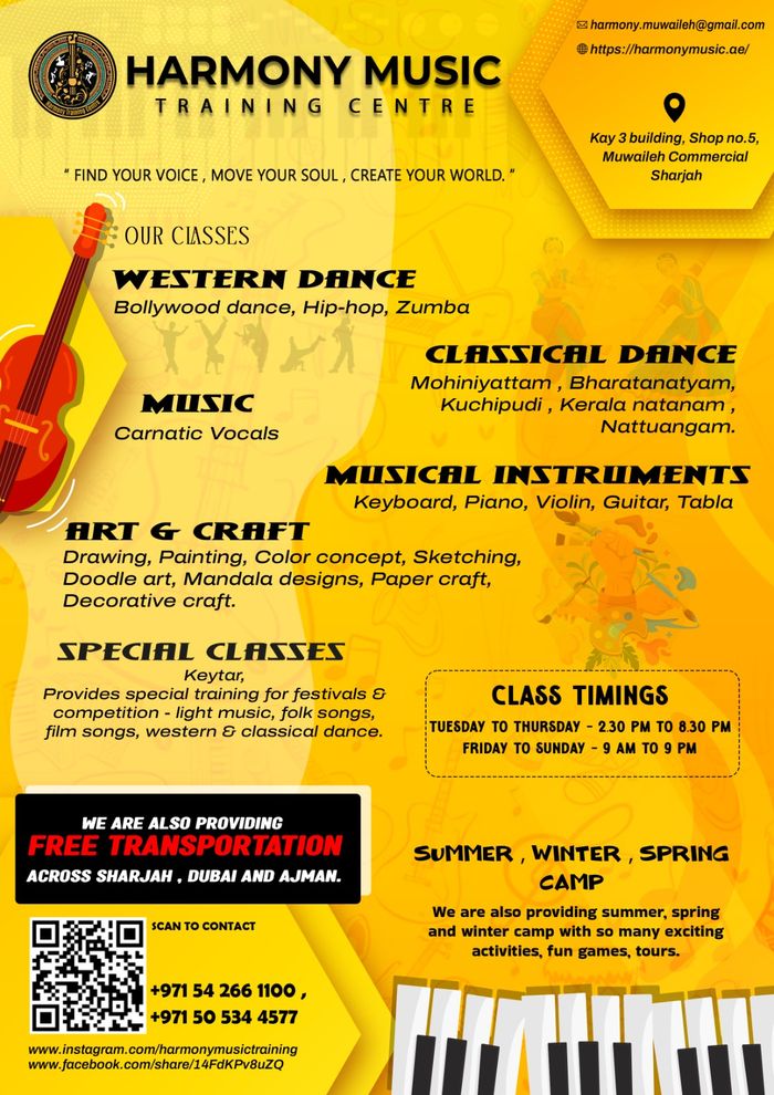 Preview of the Harmony Music Training Centre brochure